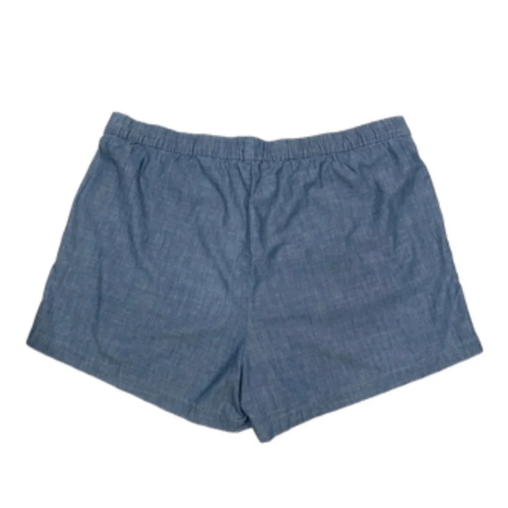 J. Crew Ladies Chambray Elastic Waist Shorts (BRAND NEW WITH TAGS) - Picture 2 of 3